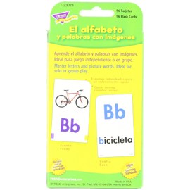 Spanish Alphabet & Picture Words Pocket Flash Cards