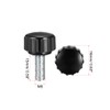 sourcing map 6pcs Knurled Clamping Knobs M5 x 15mm Metric