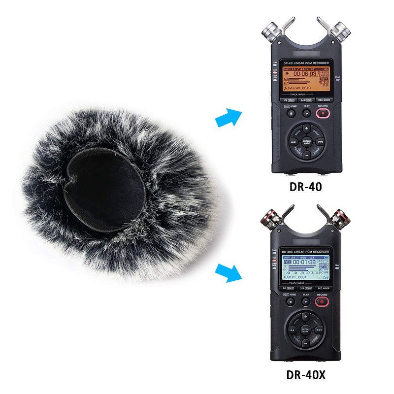 YOUSHARES DR40X Tascam DR-40X DR-40 Portable Recorder Windscreen Muff, DR40