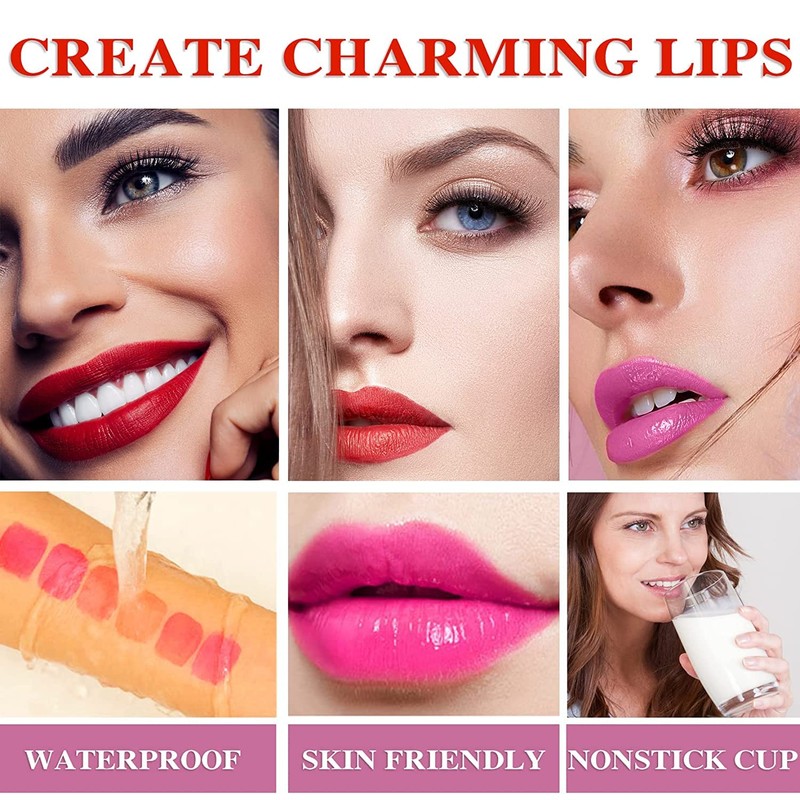 Wine Lip Tint 6 Colors,Liquid Wine Lipstick,Wine Tint Lip Stain,Matte