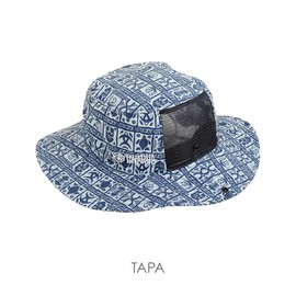 TAVARUA TM1005 (TAPA) Standard Surf Hat, UPF 50+, Unisex, Wide Brim, UV Protection, TAPA