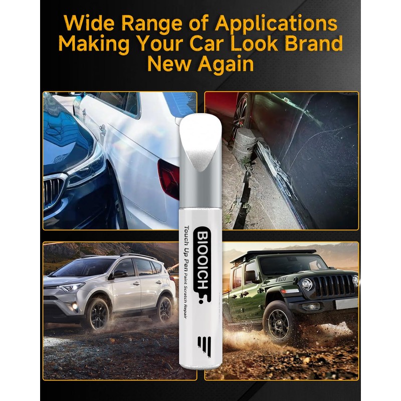 BIOOICH Touch Up Paint Pen Exact Color Match Car Chip