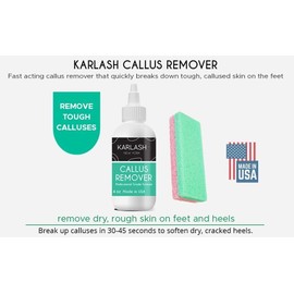 Karlash Callus Remover Gel for Feet and Foot Pumice Stone Scrubber Kit Remover