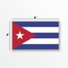 TUKIMA 2-Pack Cuba Flag Decal | 5x5 Inches | Premium