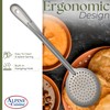Alpine Cuisine Stainless Steel Skimmer Spoon 13 Inch - Rustproof,