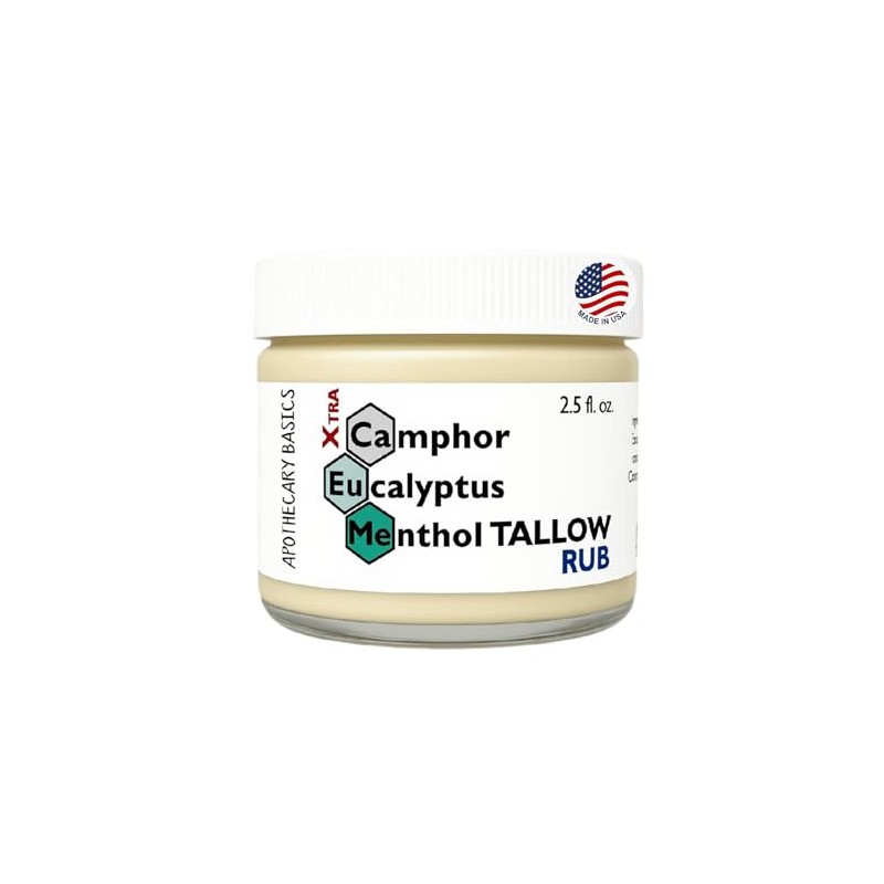 Camphor, Eucalyptus & Menthol Xtra Rub - Tallow Formula -