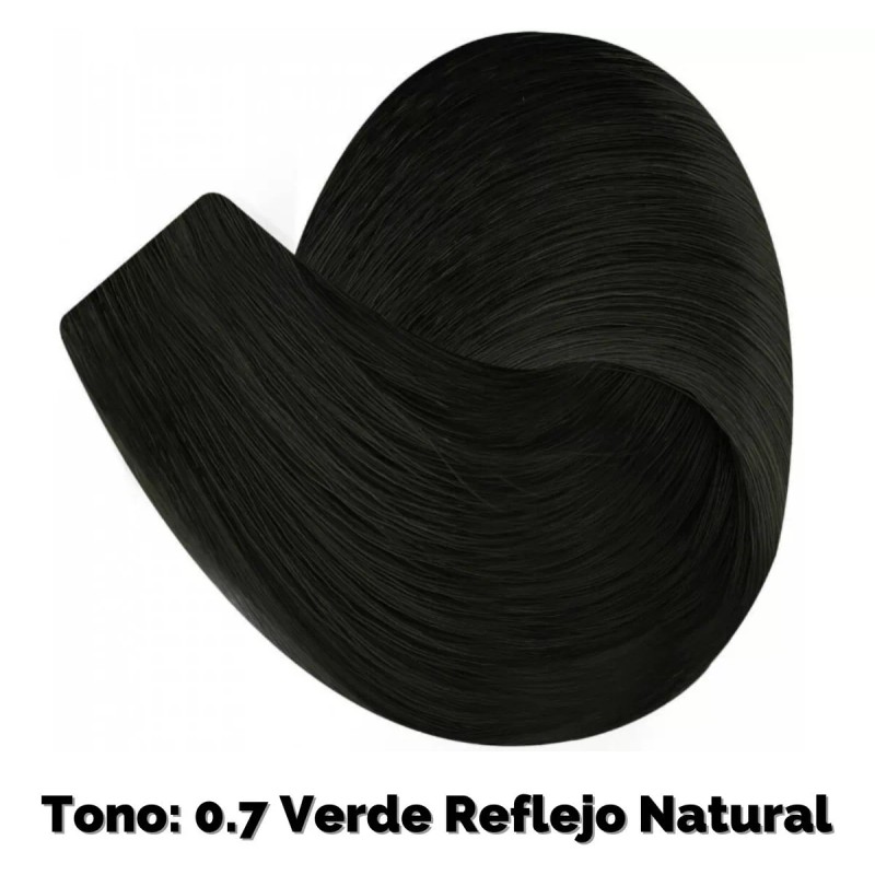 Nutrapel Color Tech Tinte Tono Chromo 0.7 Verde Reflejo Natural