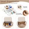 vosmles Large Leather Diaper Bag Backpack, Baby Travel Bag with