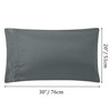 PiccoCasa Brushed Microfiber Pillowcases 2 Pack Soft Breathable Pillow Covers