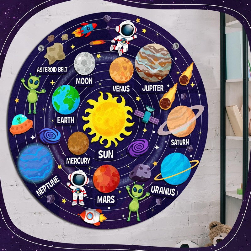 MiniInflat Solar System Felt Story Board Set 2.5 Ft Space