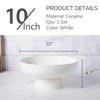 Magclay Ceramic Fruit Bowl with Draining Holes, 10" Large Fruit