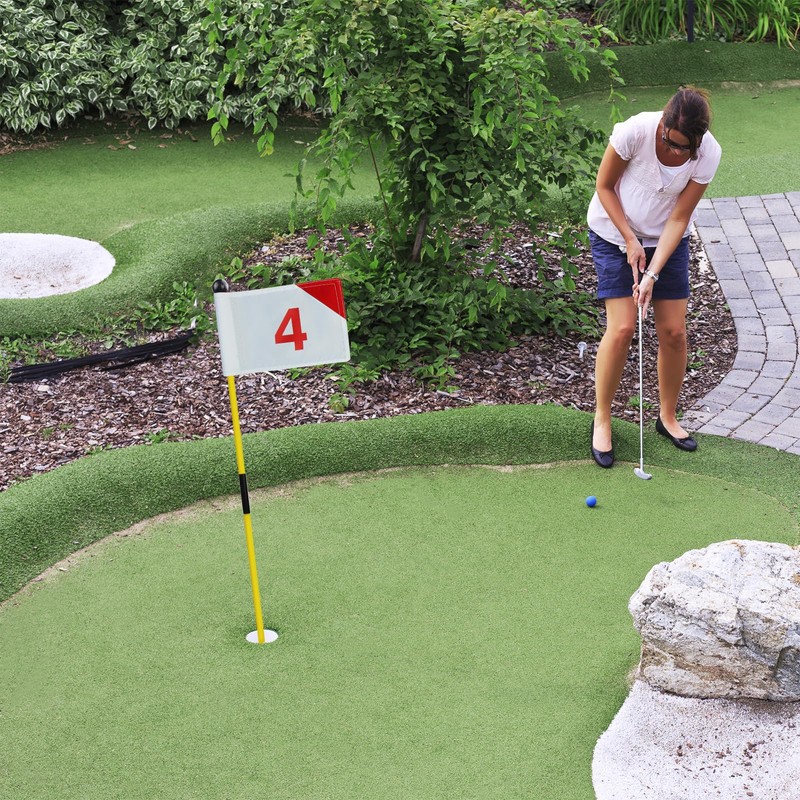 4PCS Golf Hole Cup,Accessories for Backyard Practice Putting Green, ABS