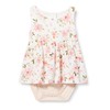 Pinokio Baby Girls' Dress Bodysuit, Écru Pink Summer Mood