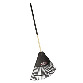 Maykoosh Farmhouse Fresh Resin Head Leaf Rake - 32" Head, 48" Hardwood Handle with Foam Grip, Durable and Lightweight Design