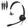 3.5mm Monaural Headset 3 Section Dual 3.5mm Plug PC Business