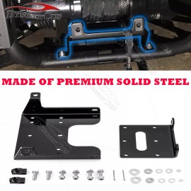 DYSO For 10-20 Can-Am Commander 800 1000 Max Front Bumper Winch Mount Plate Bracket