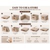 Stackable Storage Bins with Lids, 3-Pack, Stackable Closet Organizer, Sturdy