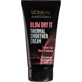 L'Oréal Paris Advanced Hairstyle BLOW DRY IT Thermal Smoother Cream, 5.1 fl. oz.