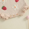 wybzd Newborn Sweater Romper Baby Girl Crochet Knit Sweaters Rompers