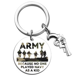 Army Gifts for Men Funny US Army Keychain Navy Veteran Gifts for Men Veteran Gift for Dad Grandnpa Friends Uncle Retirement Birthday Thanksgiving Christmas Gift Military Keyring
