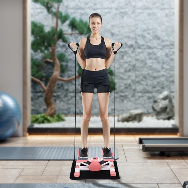 TBvechi Mini Stepper Exercise Machine Stair Equipment W/ LCD Screen+2