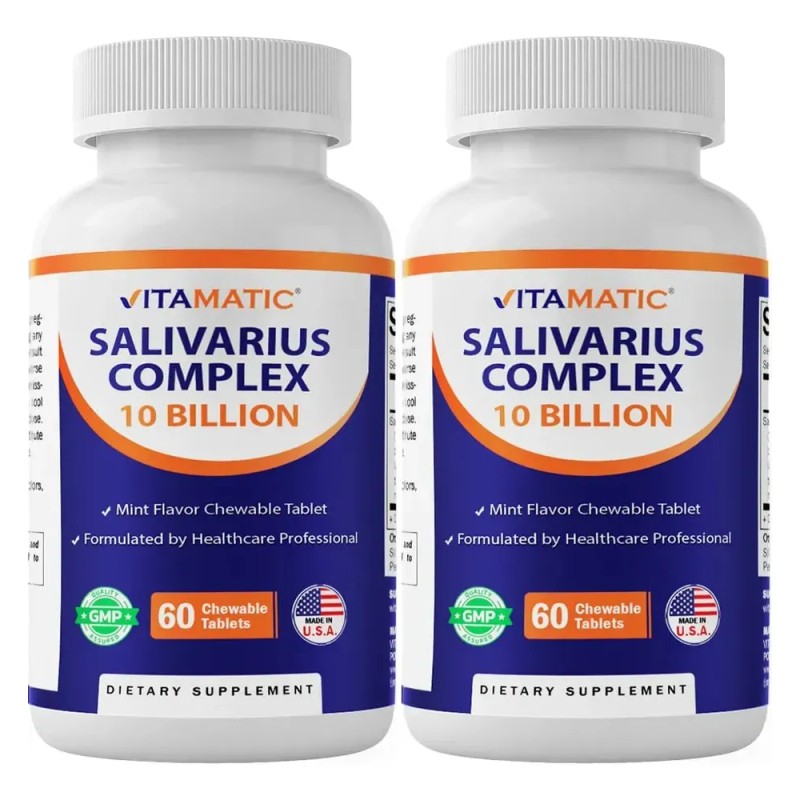 Vitamatic Salivarius Probióticos Orales Masticable Menta 120