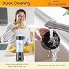 Portable Personal Blender, Cordless USB Rechargeable Mini Smoothie Maker with
