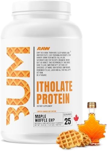 RAW CBUM Itholate Protein 1.72 LBS  25 serviciosProteina isolada (MAPPLE WAFFLE)
