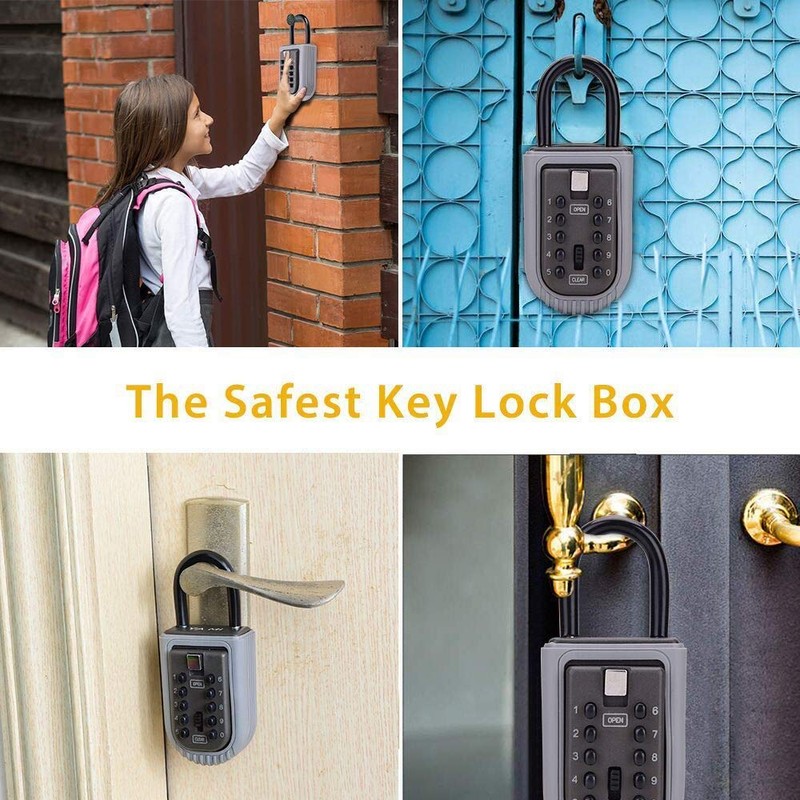 CCYX Key Lock Box,Realtor Key Lock Box Safe Lockbox 10-Digit