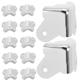 Gatuida 12pcs Metal Speaker Corner Protectors Durable Sharp Corner Guards for Amplifier Stage Cases Stylish DIY Edge Protection for Furniture and Luggage