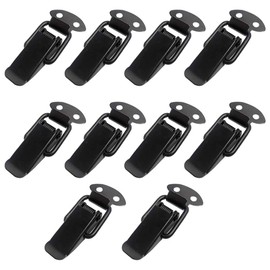 Gativs Pack of 10 Folding Lock Drawer Lock Tension Lock Cap Lock Lever Lock Snap Lock Toggle Lever Tensioner Stainless Steel for Box Toolbox Drawer Cabinet