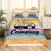 Camper Bedding Set for Boys Happy Camping Duvet Cover 2-Piece