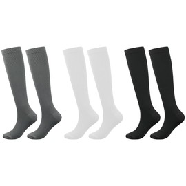 XUKZIMA 3 Pairs Kids Football Socks Children Football Socks Youth Soccer Socks Breathable Football Sport Socks for Boys Girls Junior Running Hockey Rugby(30-38)——3 colours
