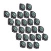 KIMISS 25Pcs Pack Black Survival, Compass Umbrella Rope Accessories Compass