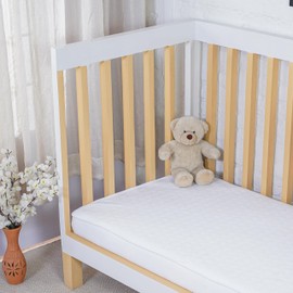 Sheet Story Ackly Bamboo Waterproof Cot Mattress Protector 120 x 60cm - Premium 100% Bamboo Fabric Hypoallergenic and Noiseless Fitted Sheet Cover - Mattress Protector Cot Mattress Topper