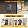 MEETOZ Lock Key Safe Wall Mounted, Waterproof Police Approved Lockbox,