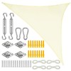 Belle Vous Cream Coloured Awning Triangular Set - 2 x