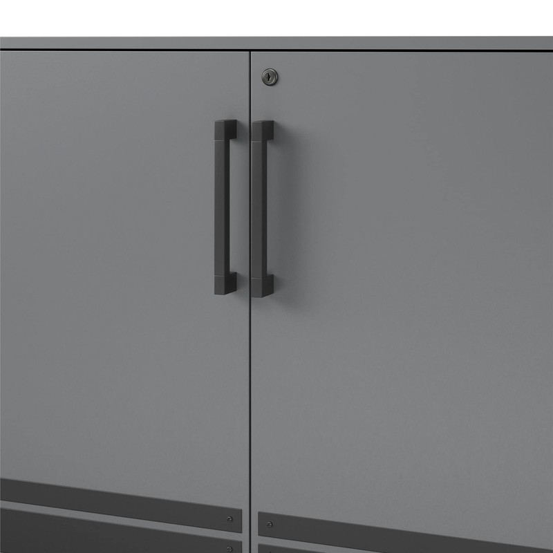 SystemBuild Evolution Shelby Garage Base Cabinet 2 Door, Graphite