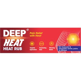 Mentholatum Deep Heat - Heat Rub, For Muscular & Rheumatic Aches, Pain and Stiffness, 100 g (Pack of 1)
