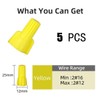 Winged Wire Connectors Nuts,Yellow 5pcs Home Use Pack Wire Twist,Easy
