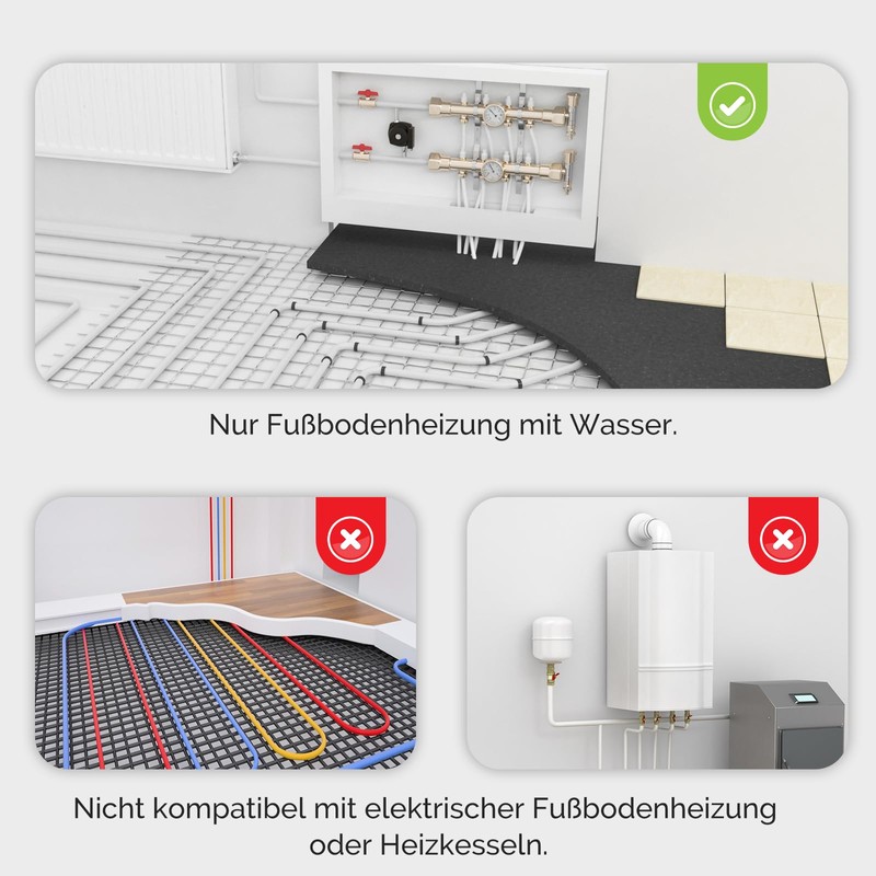 MOES Smart Thermostat Underfloor Heating Water, Room Thermostat Underfloor Heating