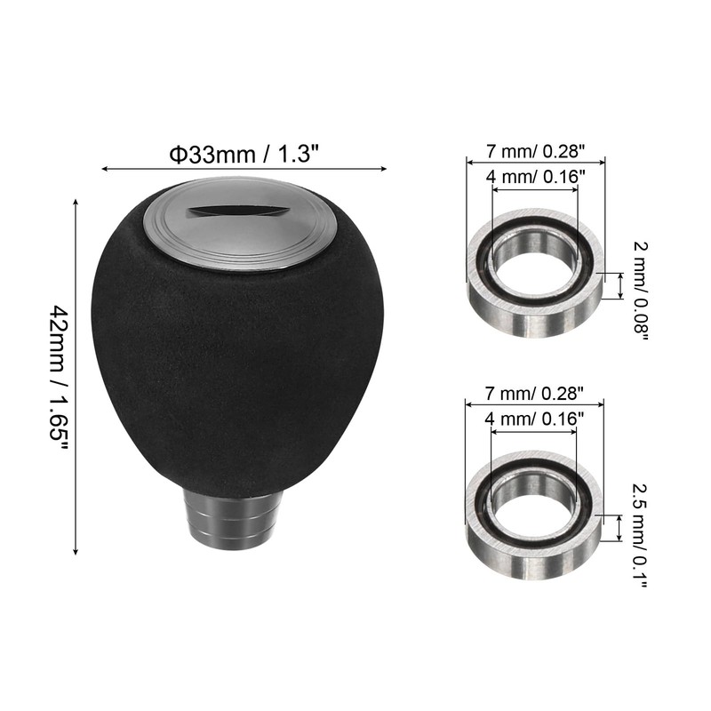 PATIKIL Fishing Reel Handle Knobs 2 Sets Lightweight EVA Fishing