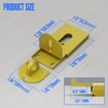 Sliding Door Lock, 90 Degree Door Hasp Latch Lock, Stainless