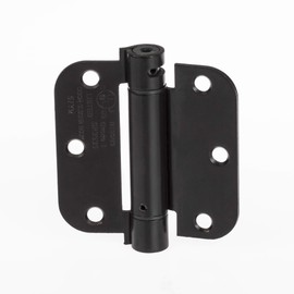 Ilyapa Self Closing Door Hinges, 2 Pack Mortise Spring Hinge - Oil Rubbed Bronze 3.5 x 3.5 Inch Interior for Doors with 5/8" Radius Corners, Auto Shut