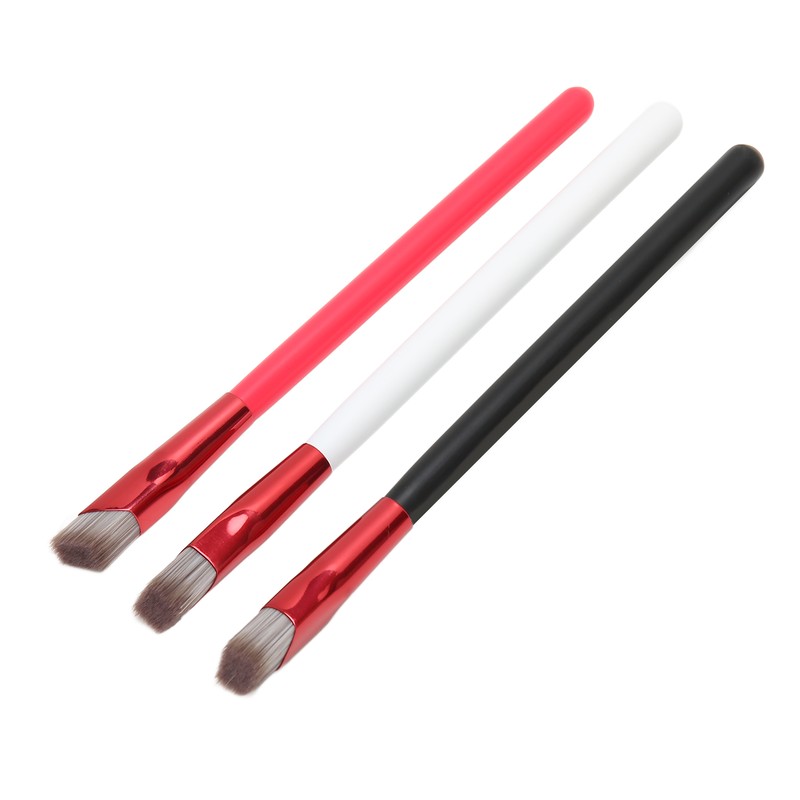 3PCS Brow Concealer Contour Brush Gray Hair Red White Black