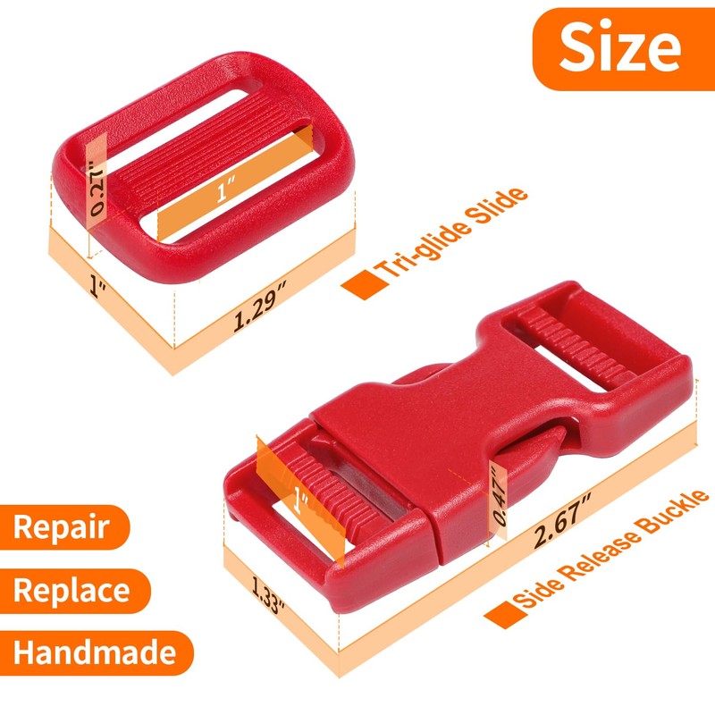 BEYOURD Buckle and Strap Set, 10 Yards Polyester Webbing Strap