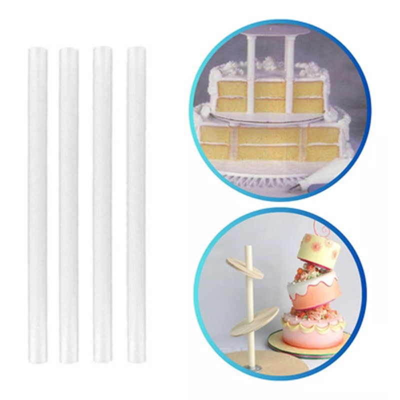 Lecute Varillas Sujetador Pisos Pastel Soporte Postres Columnas