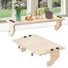oyhqes Wooden Window Plant Shelf Stands, 22" Sill Extender for