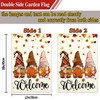 Kmxzint Fall Gnome Garden Flag Autumn Thanksgiving Pumpkin Garden Flags