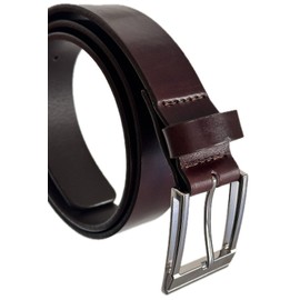 Scotland Belts, cinturones de piel, curtido vegetal, VAQUETA, para hombre, jovén, adulto. Regalo para papá, novio, hermano. (café, talla 38)